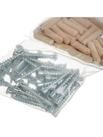 Набор мебельщика стяжки, шканты, ключ, 81 шт, 395460