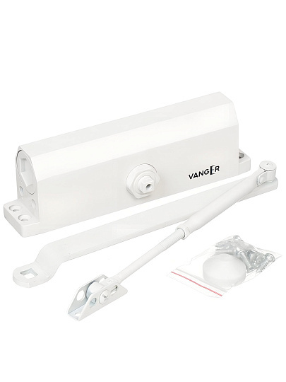 Доводчик дверной Vanger, DC-180-W, -40°C + 60°C °C, 180 кг, белый, 26418