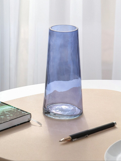 Ваза стекло, настольная, 22х10 см, Вайолет