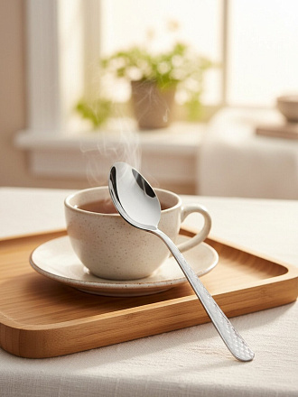 Ложка нержавеющая сталь, чайная, Regent Inox, Linea Style, 82-304