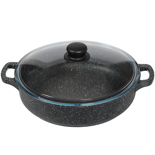 Сотейник с мраморным покрытием Горница ж2832аг, 28 см