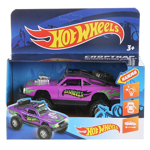 Машина Hot Wheels, Cпорткар, 12.5 см, инерционная, металл, FY628-2