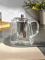 Чайник заварочный стекло, металл, 0.75 л, с ситечком, B050189 - фото 4