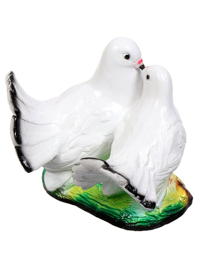 Фигурка садовая Голубки, 17х17 см, гипс, 318