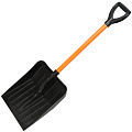 Лопата для снега пластик, 410х350х1000 мм, черенок алюминиевый, Агропласт, Авто-Ирбис, С0019 - фото 3