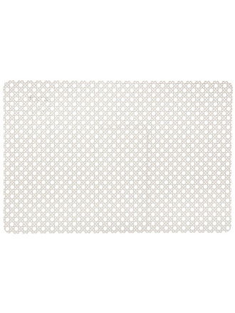 Салфетка для стола полимер, 45х30 см, прямоугольная, белая, Сеть, Y4-9142