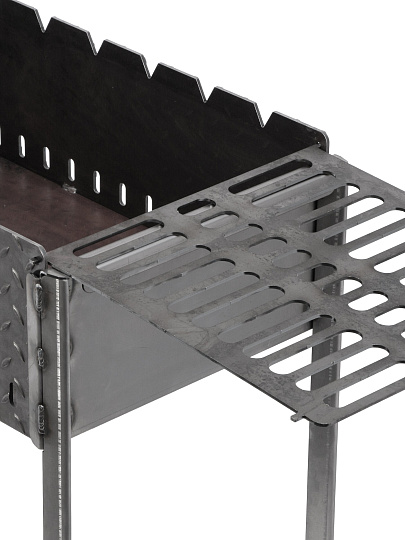 Мангал 750х270х360 мм, 4 мм, откидные решетки, дачный, ВЗР2122, Grillux