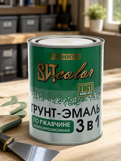 Грунт-эмаль ВИТ, по ржавчине, алкидная, желтая, 0.8 кг