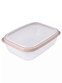 Контейнер пищевой пластик, 1.2 л, 19.8х14.5х7 см, в ассортименте, прямоугольный, Полимербыт, Премиум, 4356200 - фото 4