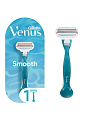 Станок для бритья Gillette, Venus Smooth, для женщин, 1 сменная кассета
