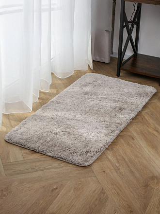 Коврик интерьерный 0.6х1.2 м, прямоугольный, белый, шегги, A090288