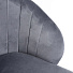 Кресло 510х595х820 мм, черный глянец, сиденье квадратное, велюр, на саморезах, California 975, AV 308-C975-08 - фото 5