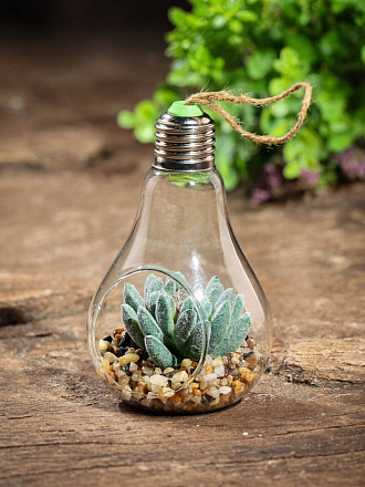 Цветок искусственный декоративный Композиция Суккулентов, 8х13 см, Y6-10424