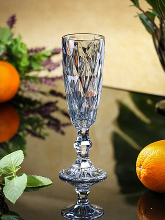 Бокал для шампанского, 230 мл, стекло, Серебро, Y4-3055