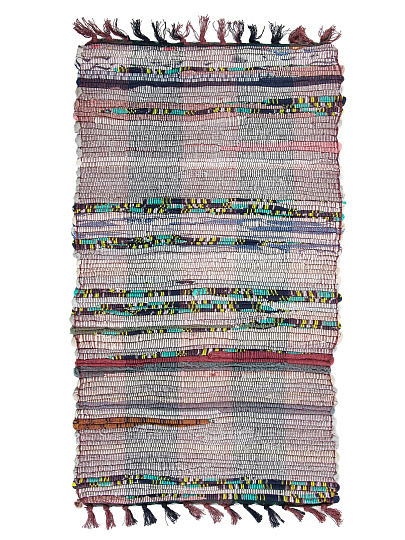 Коврик 0.5х0.9 м, Sindbad, прямоугольный, многоцветный, хлопковый, хлопок, толщина 5 мм, ручное плетение, 6021