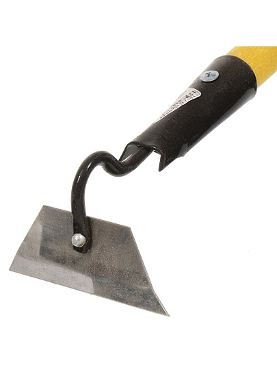 Тяпка нержавеющая сталь, 120х50 мм, с черенком, черенок окрашен, d30, Клевер