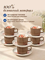 Набор чайный керамика, 12 предметов, на 6 персон, 230 мл, Чайная роза, Y4-9740, подарочная упаковка - фото 2