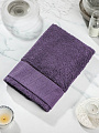 Полотенце банное 50х90 см, 100% хлопок, 550 г/м2, Сканно, Silvano, фиолетовое, Узбекистан