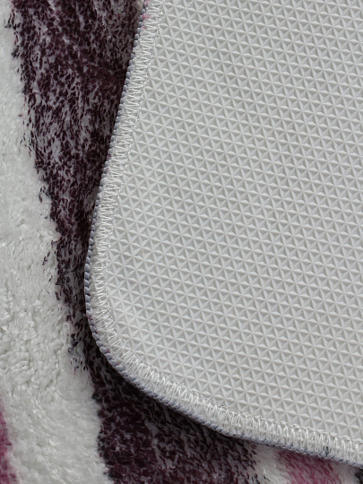 Коврик для ванной и туалета, 0.5х0.8 м, микрофиб, полосатый, Y4-9949