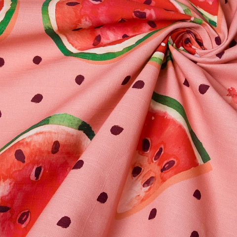 Фартук «Этель» Арбузы, 65×60см, репс, пл. 130 г/м2, 100% хлопок, 4126978