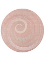 Салфетка сервировочная полимер, 38х38 см, круглая, розовая, Y4-6416 - фото 2