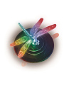 Фонарь садовый Uniel, Magic dragonfly USL-S-106/PT075, на солнечной батарее, водный, пластик, 12х7.5 см - фото 11