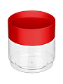 Банка для сыпучих продуктов, пластик, 0.5 л, 9.2х9.2х10 см, с крышкой, Homver, 223138006/03