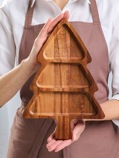 Менажница, акация, 32*21.8*2 см, with silk ribbon, Daniks, PS61232AJ3