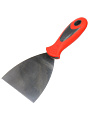 Шпатель нержавеющая сталь, 100 мм, прямой, шорт, рукоятка пластик, Bartex, 2770040954