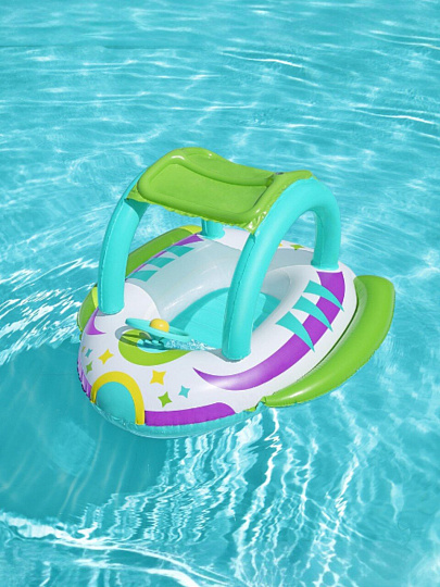 Игрушка для плавания 112х107 см, Bestway, Лодка Космический корабль, 34149, от 3 лет