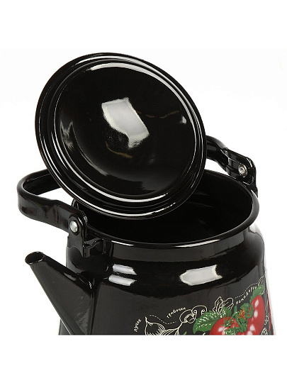 Чайник сталь, эмалированное покрытие, 3.5 л, металл, СтальЭмаль, Помидорки, индукция, 1с26с