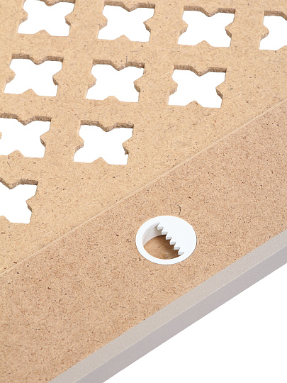 Экран для радиатора, МДФ, 1200х600 мм, прямоугольный, мокко, DE LUXE Готико, Стильный Дом