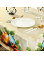 Скатерть 145х180 см, 100% хлопок, Праздничный стол Новогодние шары, AI-1504045 - фото 2