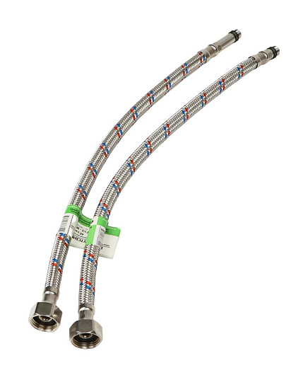 Подводка для воды М10-1/2"х0.5 м, пара, сталь, Еco, Lytcho