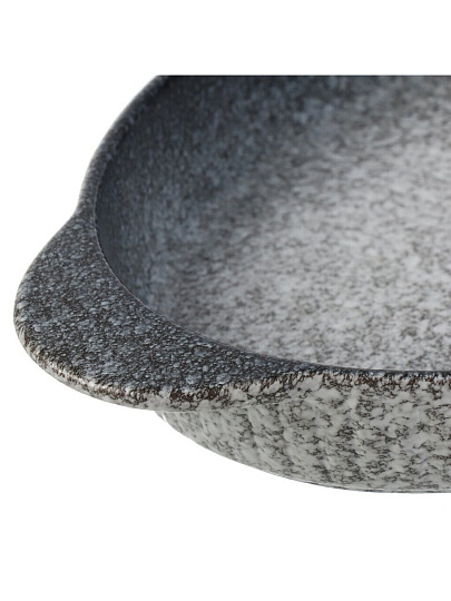 Форма для выпечки керамика, 31.5х16.5х2.5 см, 0.7 л, овальная, серо-синяя, Daniks, Гранит, Y4-8722