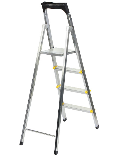 Стремянка 1 секция, 4 ступени, металл, 0.87 м, 150 кг, Amigo, ЛС1004