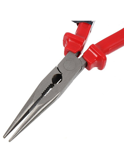 Тонкогубцы 200 мм, прямые, углеродистая сталь, Bartex, Эконом, 953018.1080