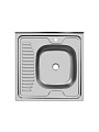 Мойка кухонная накладная, Ukinox, нержавеющая сталь, 600х600х120 мм, ECO 600.600 R - фото 4