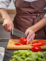 Доска разделочная бамбук, 34х24х1.8 см, с ручкой, прямоугольная, Daniks, H-1080M - фото 7