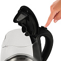 Чайник электрический стеклянный Polaris PWK 1076CGL, 1 л, 2.2 кВт, черный - фото 4