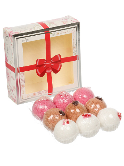 Набор бурлящих шаров для ванны Candy bath bar, La boite des bonbons, 9х40 г