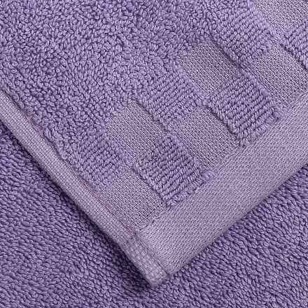 Полотенце банное 50х90 см, 100% хлопок, 550 г/м2, Chess Jacquard, Anilsan, лавандовое, Турция, 15-38175090