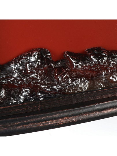 Фонарь декоративный 31х15х46.8 см, на ножках, USB шнур, АА 3шт, пластик, стекло, Камин, M120003