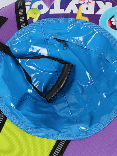 Санки-ватрушка Nika, Смешарики, 70 см, 70 кг, с буксировочным тросом, с ручками, ТБ1-70/СШ1