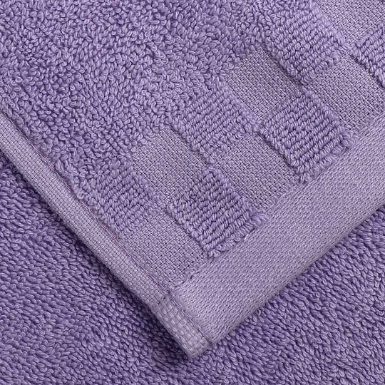 Полотенце банное 50х90 см, 100% хлопок, 550 г/м2, Chess Jacquard, Anilsan, лавандовое, Турция, 15-38175090