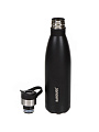 Термобутылка нержавеющая сталь, 0.6 л, узкая горловина, Barouge, колба нержавеющая сталь, черная, BT-007 - фото 3
