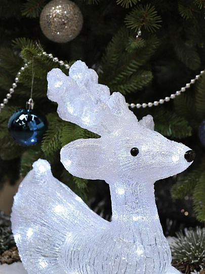 Фигурка декоративная акрил, Олень, 31х52 см, 60LED, 220В, Y4-3070
