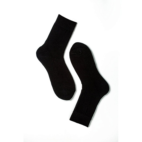 Носки для мужчин, хлопок, плюш, черные, р. 27-29, 4С982