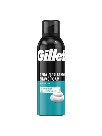 Пена для бритья, Gillette, Sensitive, для чувствительной кожи, 200 мл, 84857325