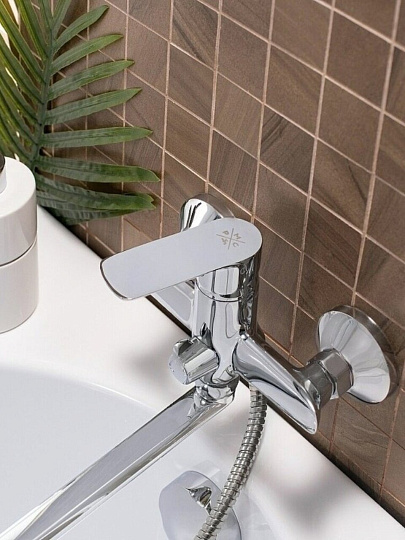 Смеситель для ванны, РМС, с картриджем, хром, SL133-006E
